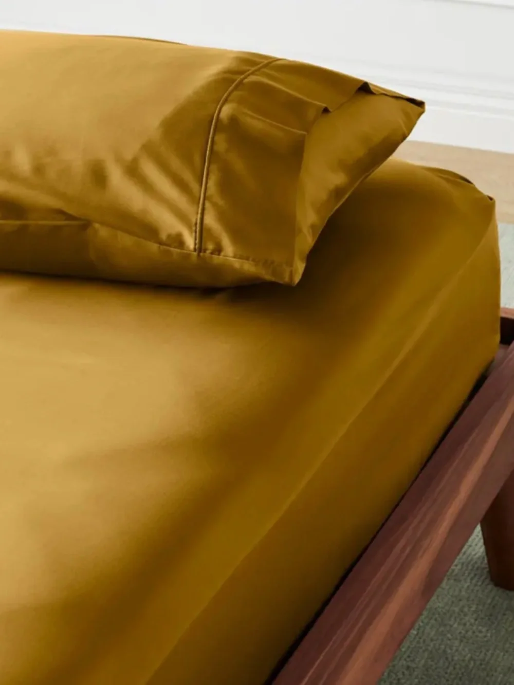 Bamboo fitted sheeting gold color -  Twin XL